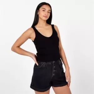 Image of SoulCal Knit Crop Top Womens - Black