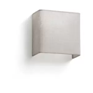 Image of Faro Otton Square Linen Wall Lamp