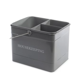 Image of Vintage Housekeeping Caddy Grey M&amp;W