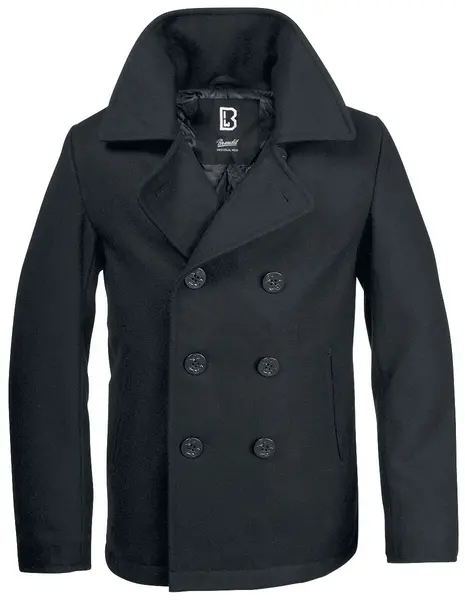 Image of Brandit Pea Coat Uniform Jacket Black 3XL Men