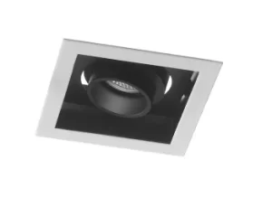 Image of APOLLO LED Recessed Adjustable Downlight Black 800lm 4000K 12x12x7.7cm