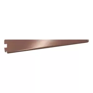 Image of Rothley Twin Slot Shelving Kit In Antique Copper 12" Brackets And 78" Uprights