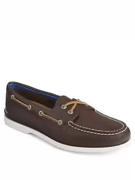 Image of SPERRY 2-Eye Plushwave - Brown, Size 9, Men