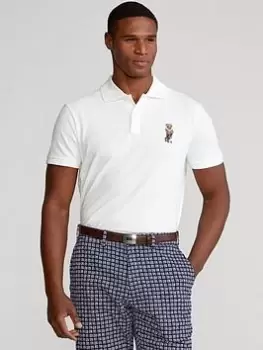 Image of Polo Ralph Lauren Golf Ralph Lauren Golf Bear Polo, White, Size S, Men