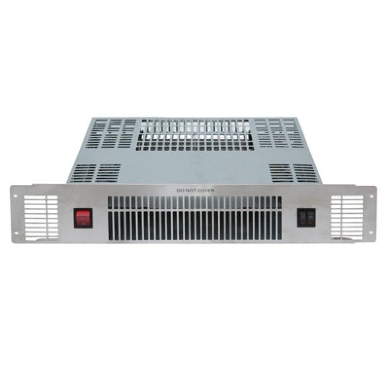 Image of SIA 2kW Stainless Steel Slimline Electric Kitchen Plinth Heater PLH1 Silver