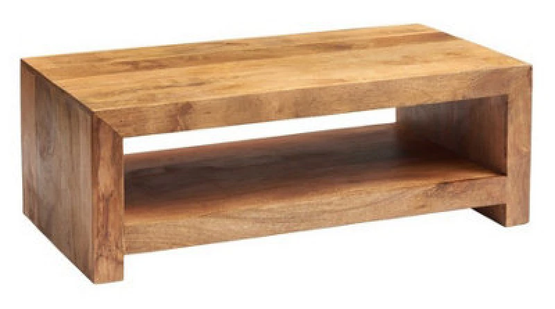 Image of Buttercup Farm Toko Light Mango Large Coffee Table - Solid Mango Wood - L60 X W110 X H40 Cm