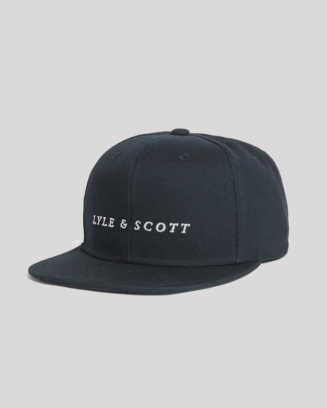 Image of Lyle & Scott Script Logo Baseball Cap in Navy
