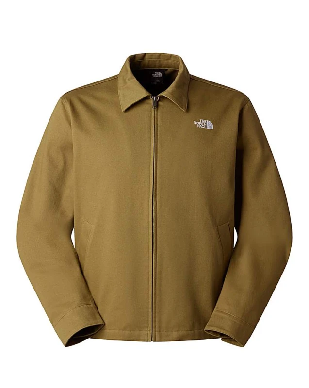 Image of The North Face The North Face Twill Collared Jacket Brown - The North Face - Size: M Brown Male M NF08202