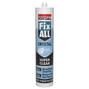 Image of Soudal Fix ALL Crystal Hybrid Sealant & Adhesive - 290ml