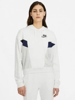 Image of Nike Nsw Heritage Oth Hoody, Grey Size M Women