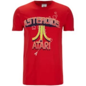 Image of Atari Mens Asteroids Atari Vintage Logo T-Shirt - Red - S