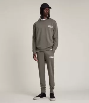 Image of AllSaints Mens Alna Sweatpants, Green, Size: S