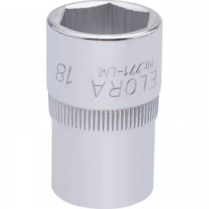 Image of Elora 1/2" Drive Hexagon Socket Metric 1/2" 18mm