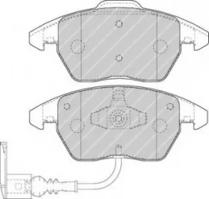Image of Ferodo FDB1641 Brake Pad Set Front Axle Premier Car