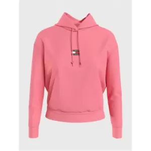 Image of Tommy Jeans Centre Badge Hoodie - Pink