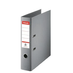 Image of Esselte No. 1 Power Lever Arch File PP Slotted 75mm Spine A4 Grey Pack 10