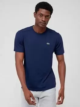 Image of Lacoste Lacoste Sport Ultra Dry T-Shirt - Dark Blue, Dark Blue Size M Men