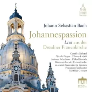 Image of Johann Sebastian Bach Johannespassion Live Aus Der Dresdner Frauenkirche by Johann Sebastian Bach CD Album