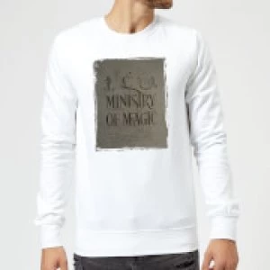 Image of Harry Potter Ministry Of Magic Sweatshirt - White - M