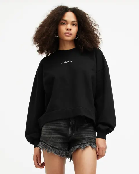 Image of AllSaints Disc Lila Oversized Sweatshirt