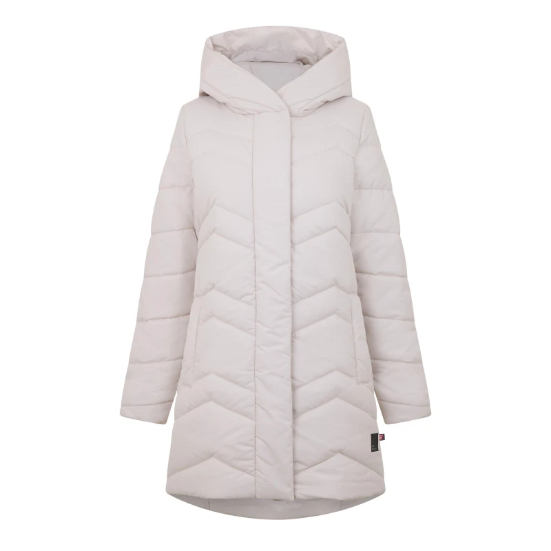 Image of Jack Wolfskin Womens JW Kyoto Thermal Insulated Fitted Down Jacket White female 10 (S)