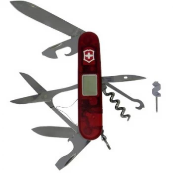 Image of Victorinox Traveller 1.3705.AVT Swiss army knife + digital display No. of functions 25 Red (transparent)