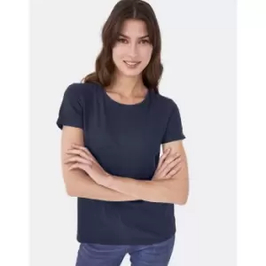 Image of Crew Clothing Womens Perfect Crew Slub T-Shirt Navy 12