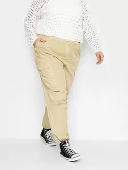 Image of Yours Parachute Trouser Stone, Natural, Size 22, Women