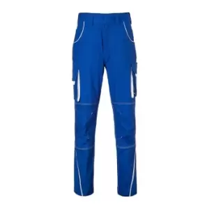 Image of James and Nicholson Mens Level 2 Workwear Pants (44R) (Royal Blue/White)