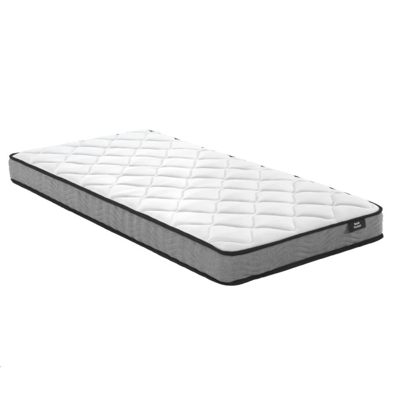 Image of Essential Bunk Bed Pocket Spring Mattress in White Size: Single White Unisex Single