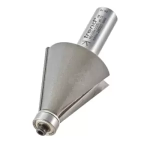 Image of Trend Bevel Bearing Guided Router Cutter 35mm 35mm 1/2"