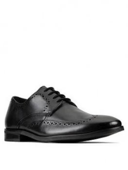 Image of Clarks Stanford Limit Lace Up Shoe - Black