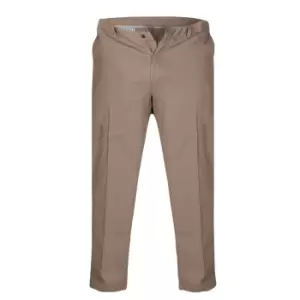 Image of Duke Mens Kingsize Bruno D555 Stretch Chino Trousers (60S) (Stone)