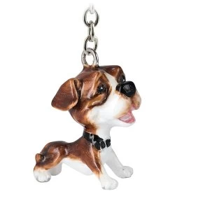Image of Little Paws Key Ring Staffy Standing