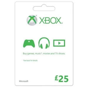 Image of Microsoft Money (Gift Card) Twenty Five 25 Pounds Xbox 360 & Xbox One