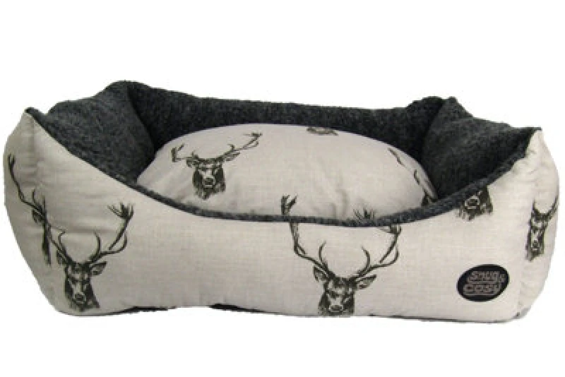Image of Snug & Cosy Pets Snug And Cosy Stag Rectangle Bed 21"