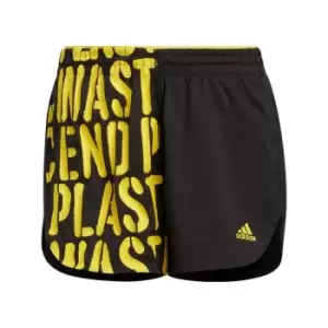 Image of adidas Run Fast Running Shorts With Inner Briefs Womens - Black