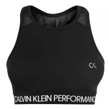 Image of Calvin Klein Performance Medium Support Bra - Black/White