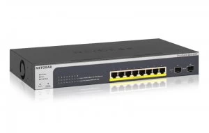 Image of Netgear ProSAFE 8-Port PoE+ Gigabit Smart Managed Switch with 2 SFP Po