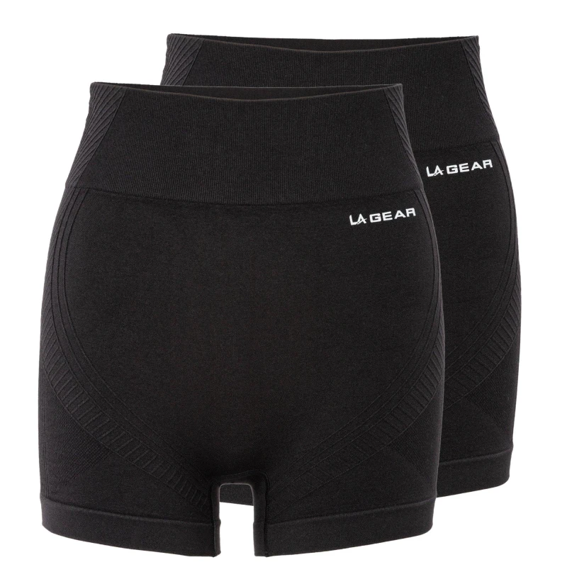 Image of LA Gear S/L 3" Short 2 Pack - Black 8