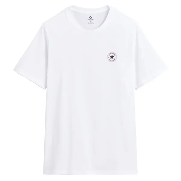 Image of Chuck Patch Cotton T-Shirt with Small Logo Print and Short Sleeves