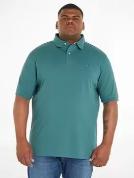 Image of Tommy Hilfiger Big & Tall 1985 Regular Fit Polo Shirt, Dark Green, Size 4XL, Men