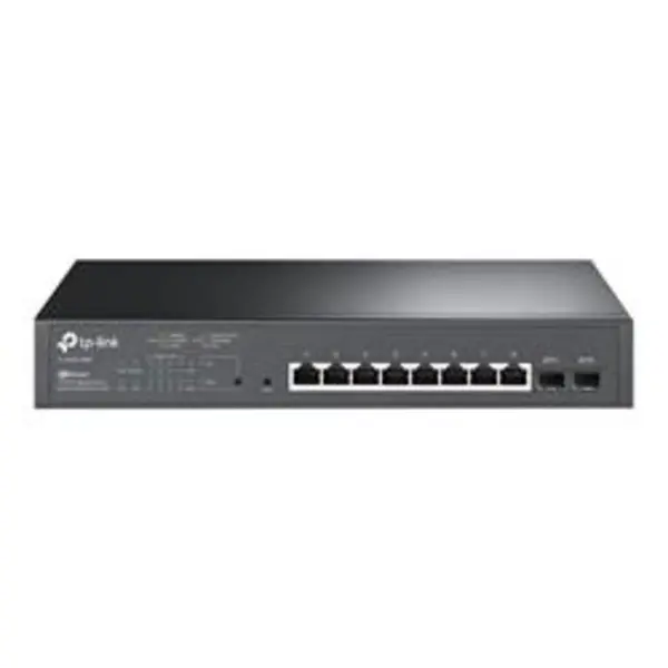 Image of TP LINK JetStream TL-SG2210MP Switch - Smart - 8x 10/100/1000 (PoE+) + 2x SFP PoE+ (150 W) TL-SG2210MP