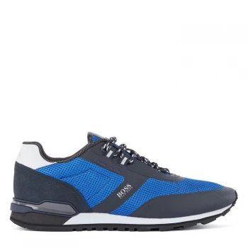 Image of Hugo Boss Parkour Nylon Runner Trainers Navy/Blue 420 Men