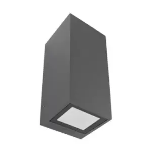 Image of Leds-C4 Afrodita - 2 Light Outdoor Up Down Wall Light Urban Grey IP65, GU10
