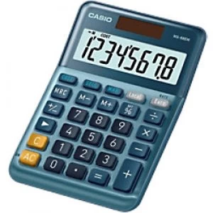 Image of Casio Desktop Calculator MS-88EM Digit Display Blue