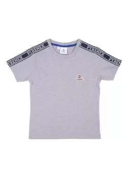 Image of Pyrenex Kids Randy Taped T-Shirt In Grey