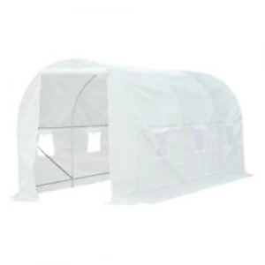 Image of OutSunny Greenhouse White Water proof Outdoors 1550 mm x 390 mm x 150 mm
