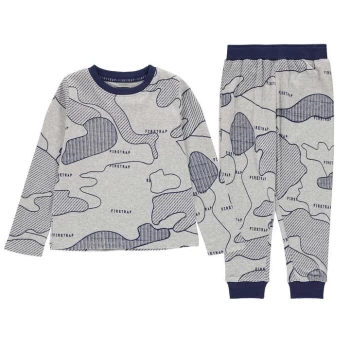Image of Firetrap Long Sleeve Pyjama Set Infant Boys - Grey Camo