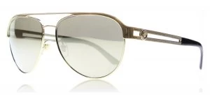 Image of Versace VE2165 Sunglasses Pale Gold 12525A 58mm
